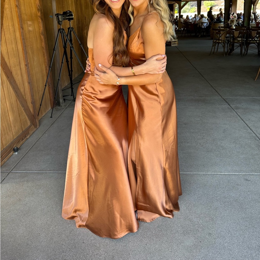 Rust color bridesmaid dress!!